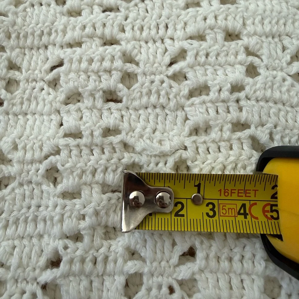 Anthropologie Cream Crochet Mini Dress - Picture 5 of 7